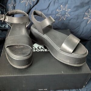 Sorel Women's Black Strap Sandals